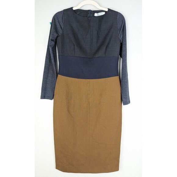 MaxMara Gray and Brown Mini Dress - Picture 2 of 15